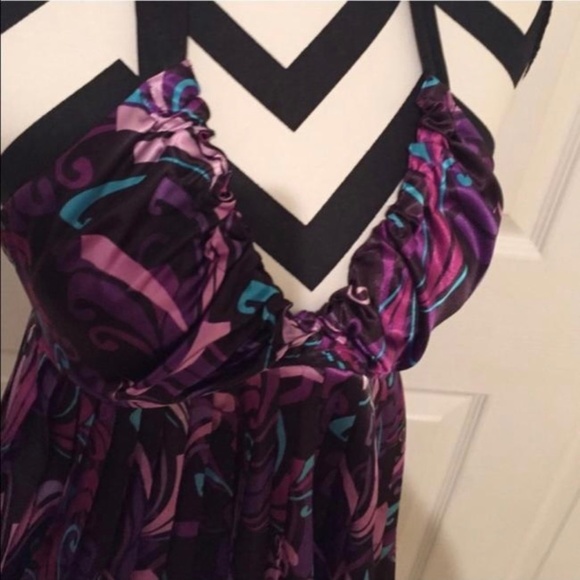 Vintage GUESS Silk Pleated Halter Top Blouse XS - Picture 2 of 6